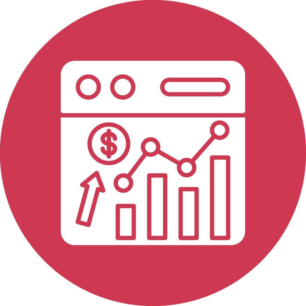 Web Analytics Outlined App Visual vector