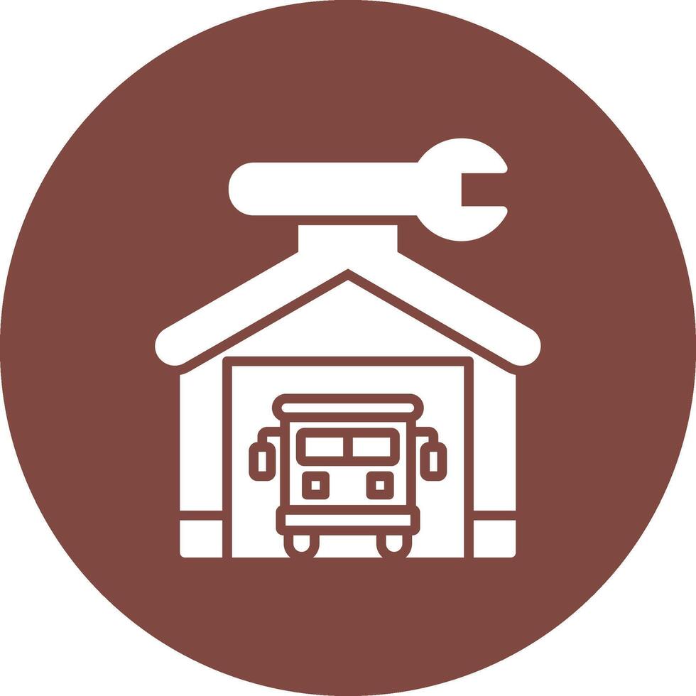 Garage Lined Visual Concept vector