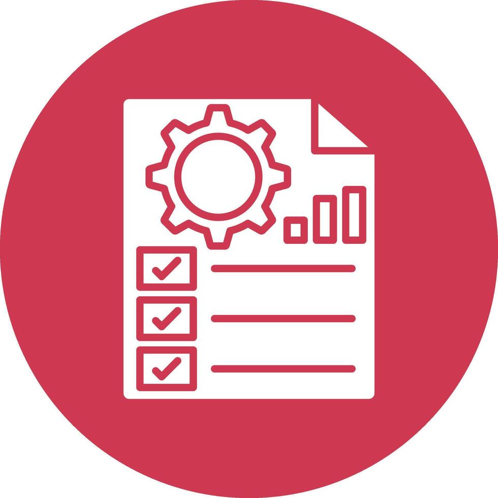 Project Management Clean Grid Icon vector