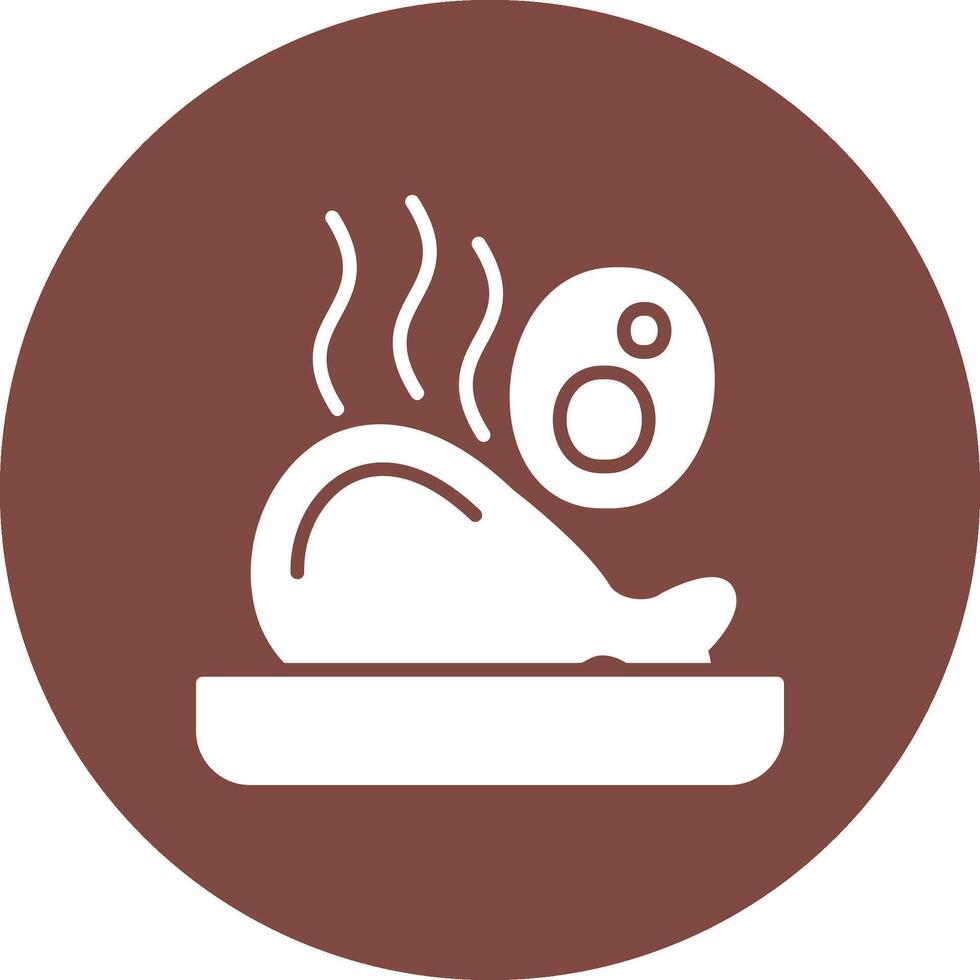 Ham Leg Functional Icon Art vector