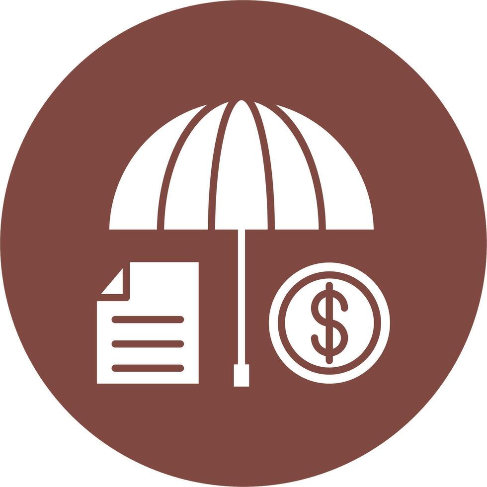 Insurance Shadowed Icon Style vector