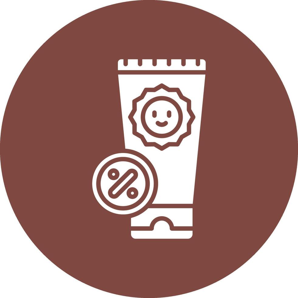 Sunscreen Functional Flat Style vector
