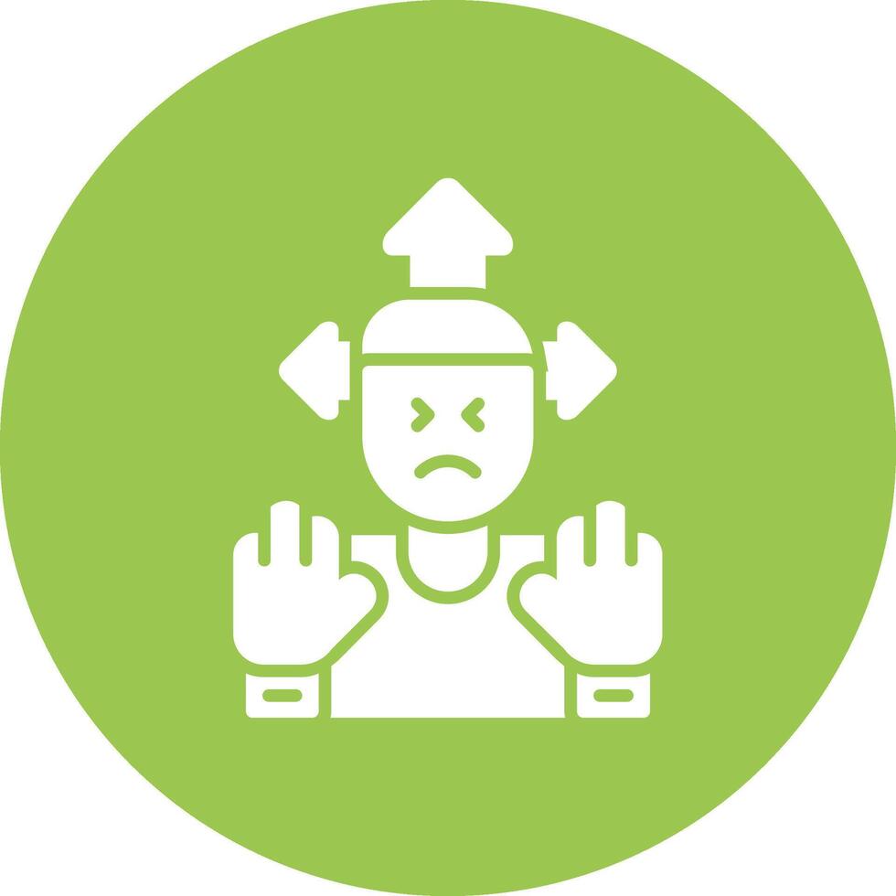 Distracted Artistic UI Symbol vector