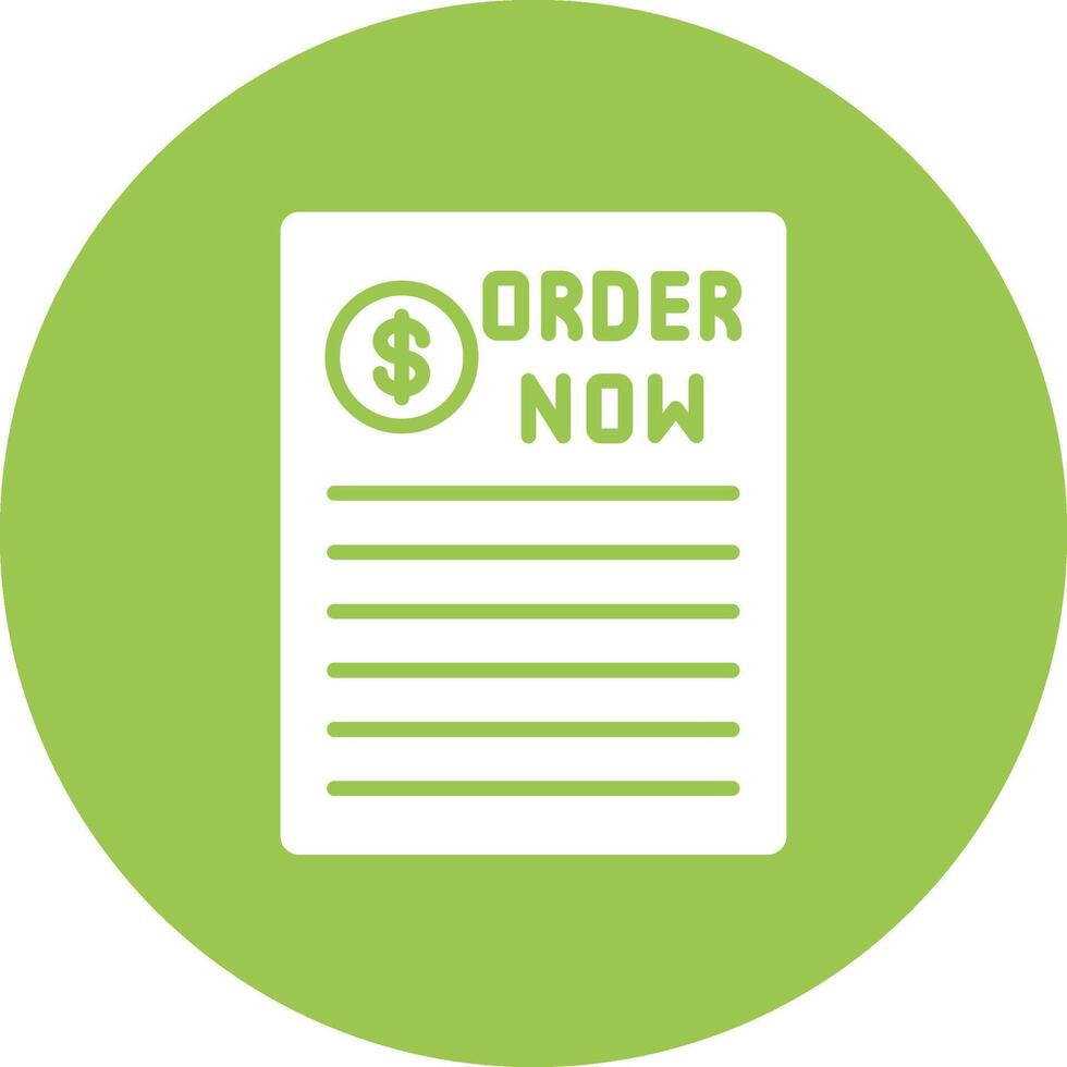 Order Now Bold App Illustration vector