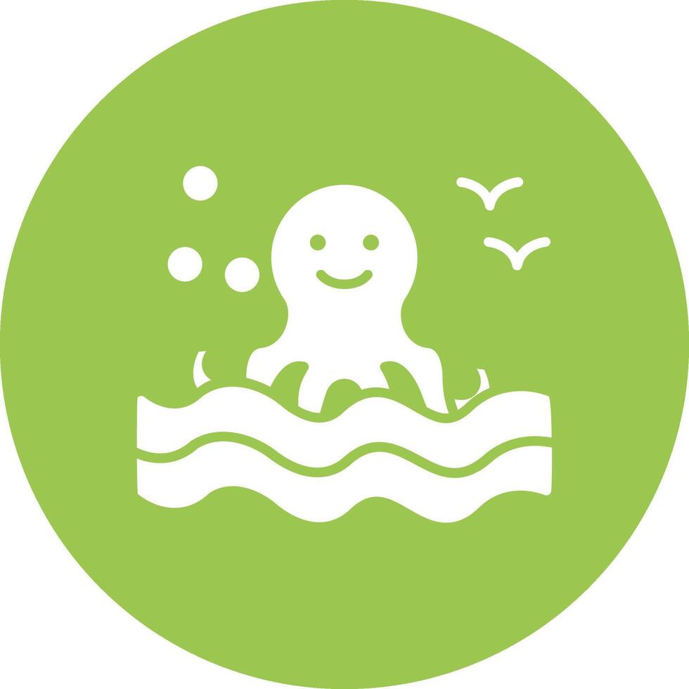 Octopus Muted Tone vector