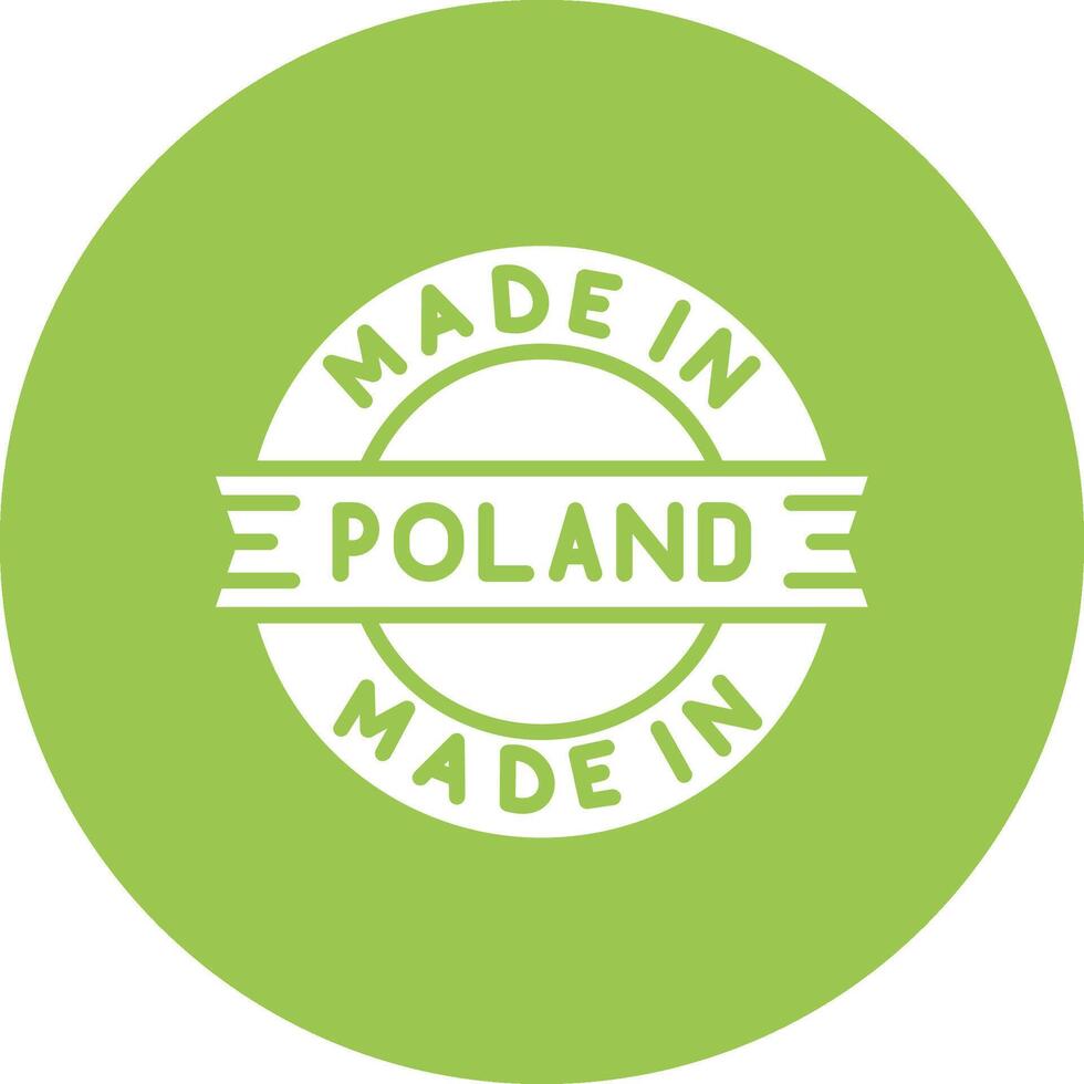 Made In Poland Minimal Touch Graphic vector
