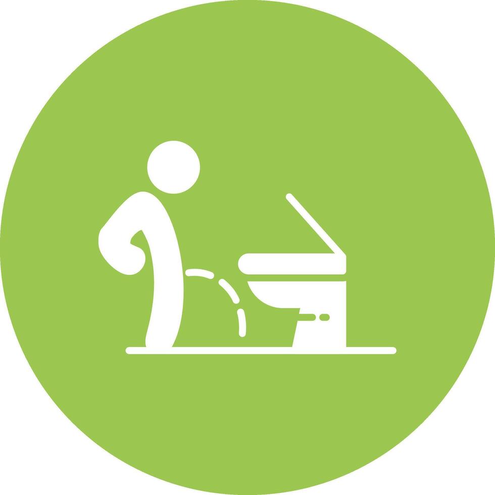 Toilet Muted Tone vector