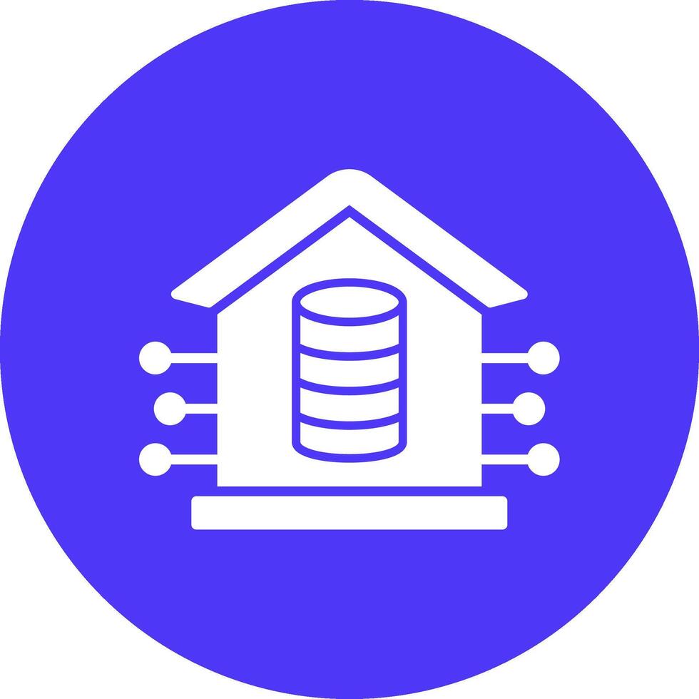 Data Warehouse Modern Tech Icon vector