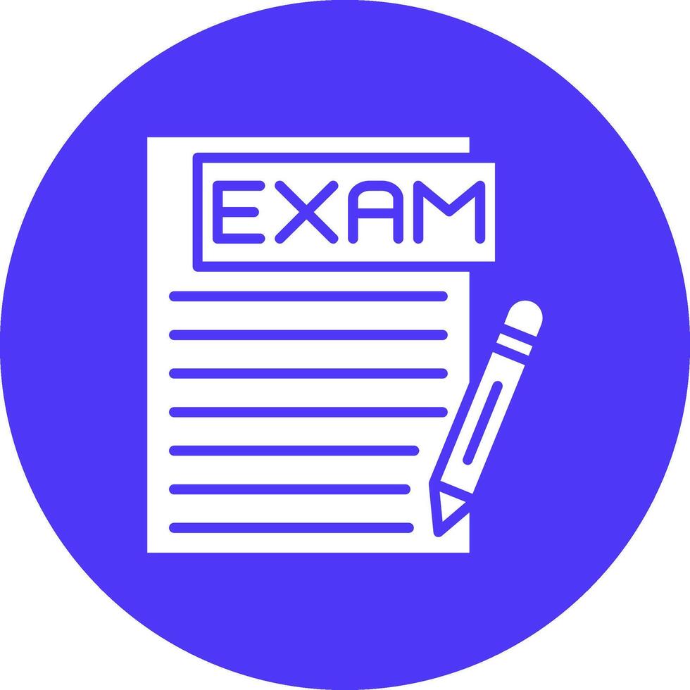Exam Lined Visual Concept vector