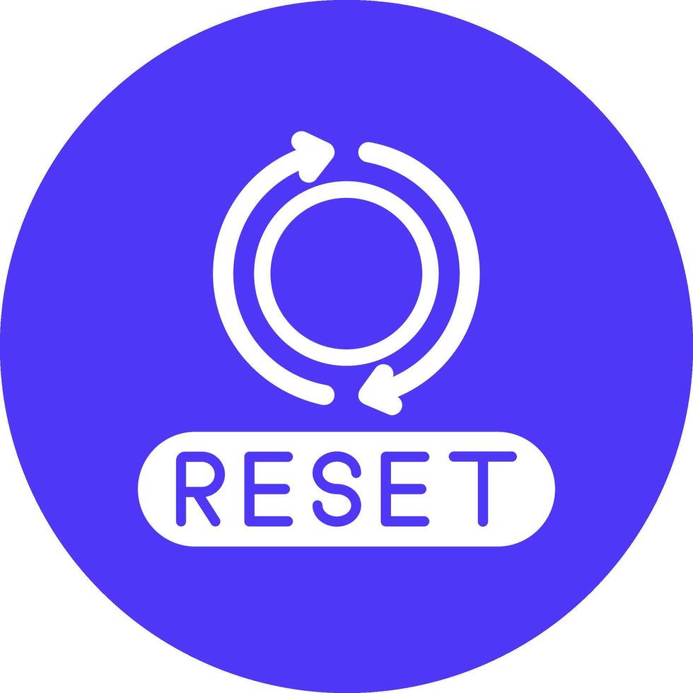 Reset Modern Tech Icon vector