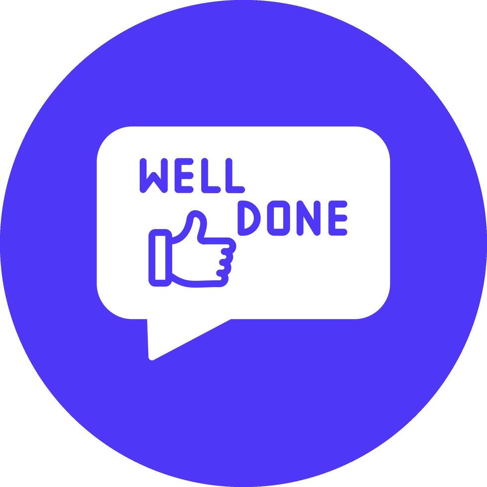 Well Done Shadowed Icon Style vector