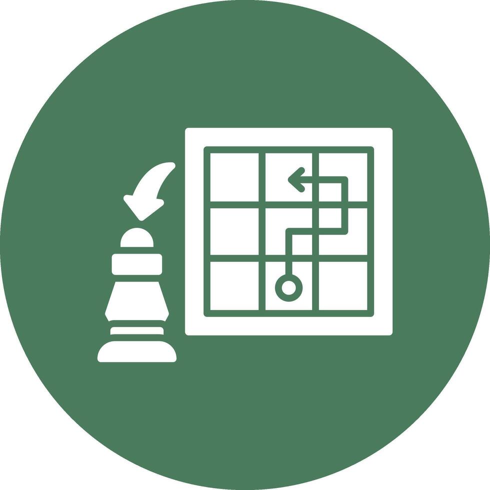 Chess Pawn Modern App Icon vector