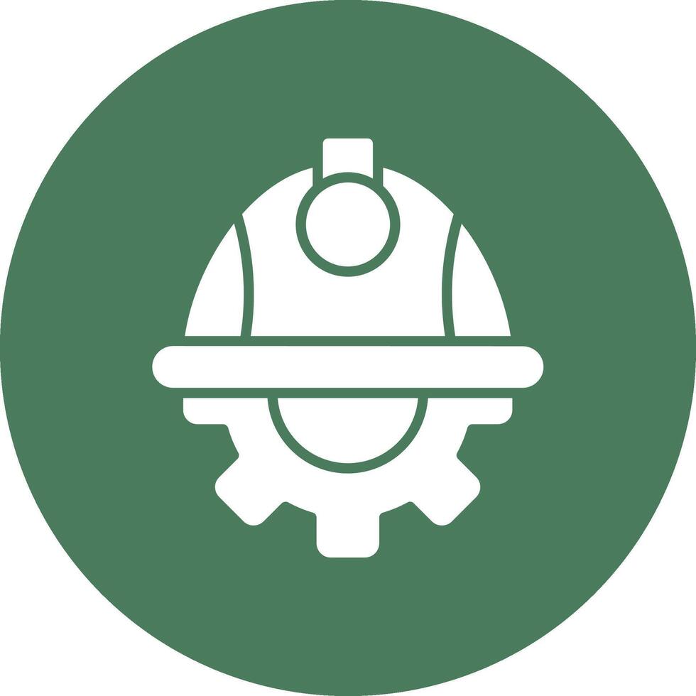 Helmet Smooth Gradient Icon vector