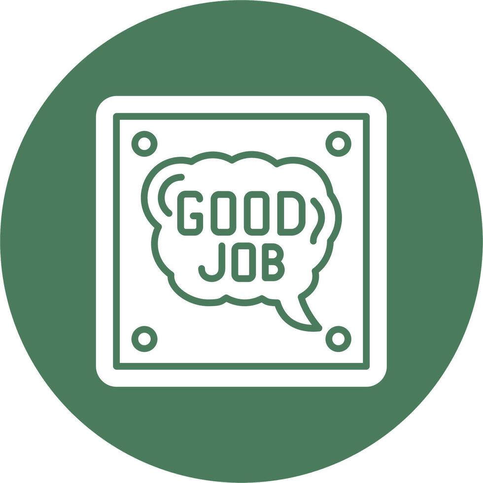 Good Job App Style Badge vector