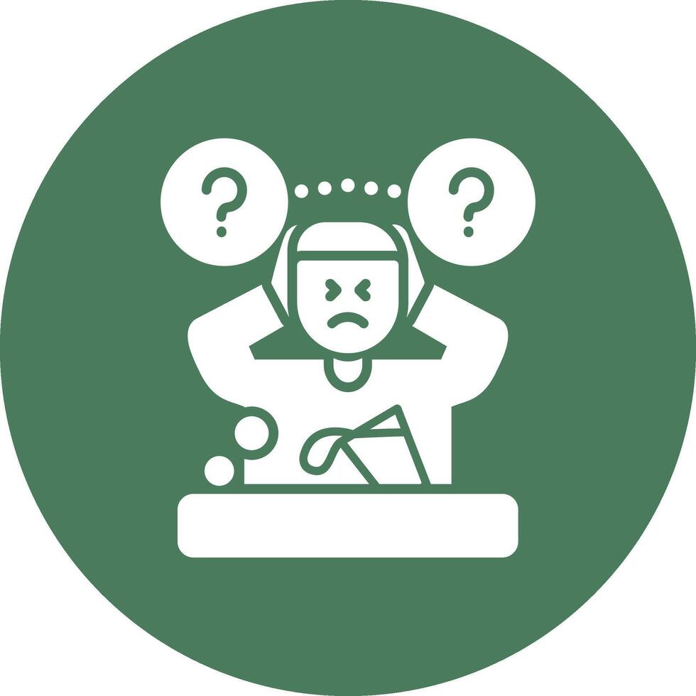 Inattention Monochrome UI Visual vector