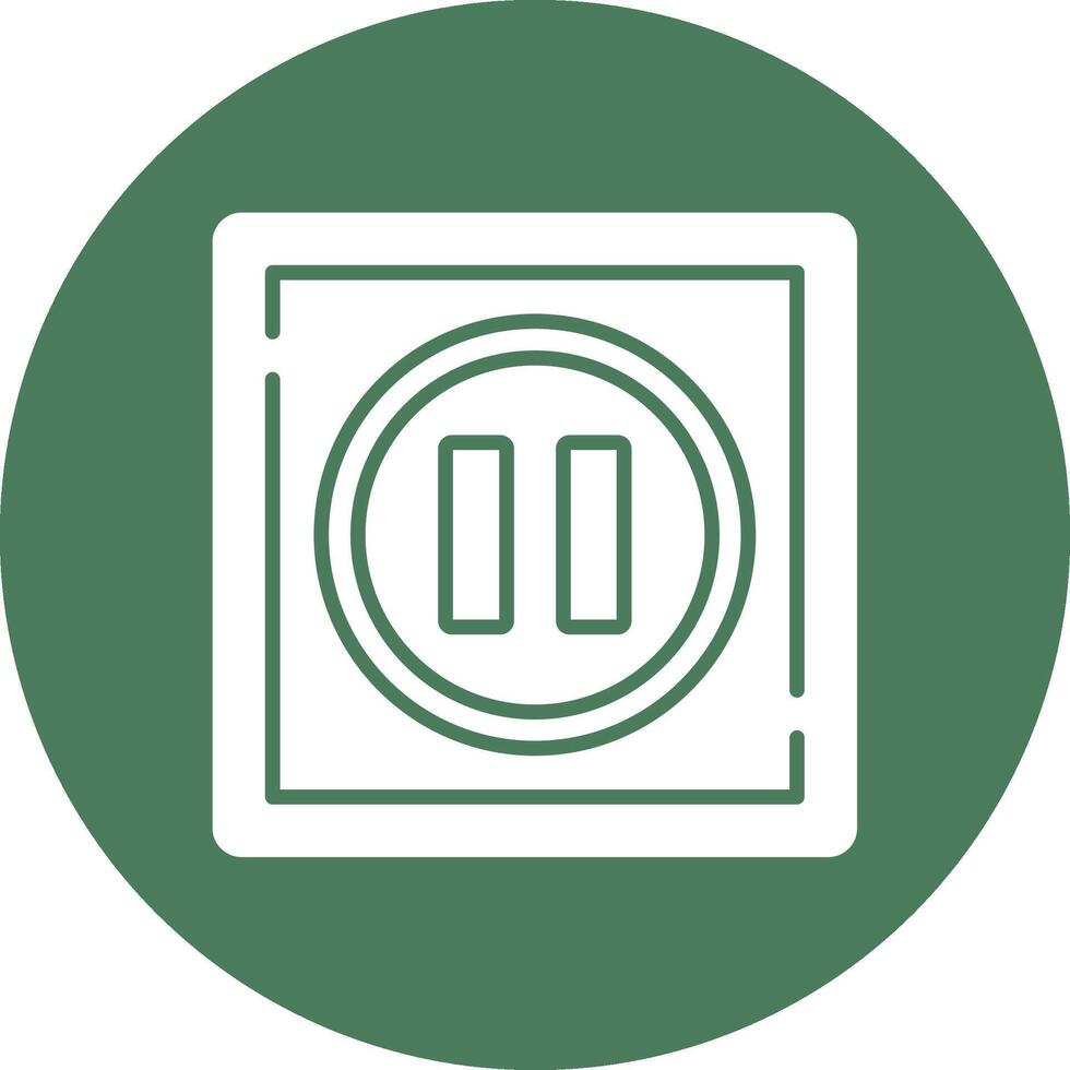 Pause Lined Visual Concept vector