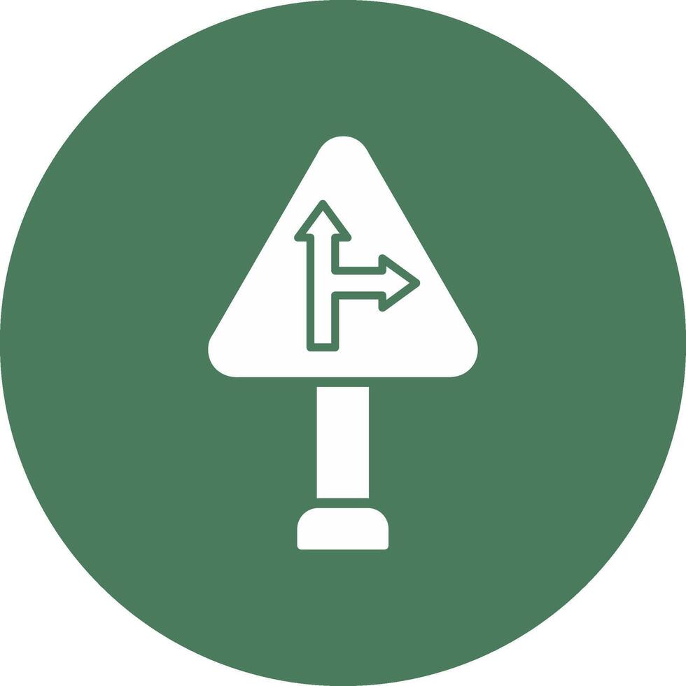 Right Turn Simple Motion Design vector