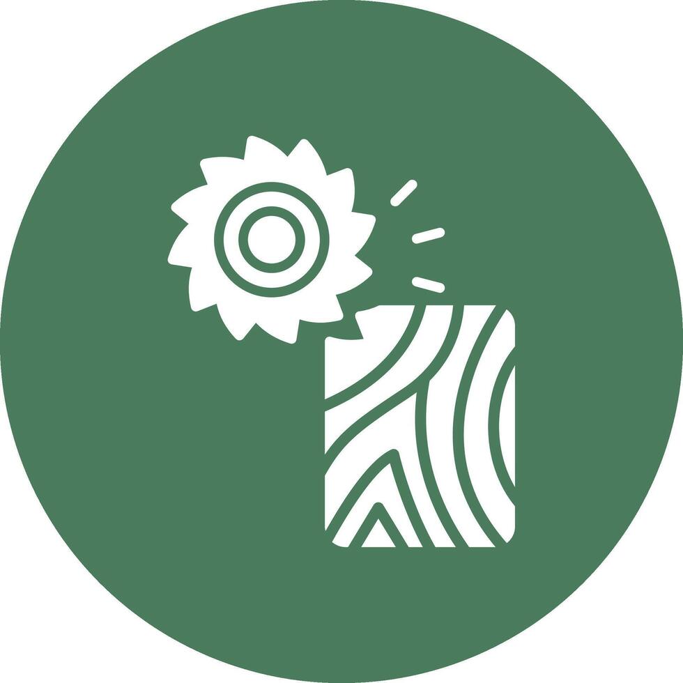 Saw Shadowed Icon Style vector