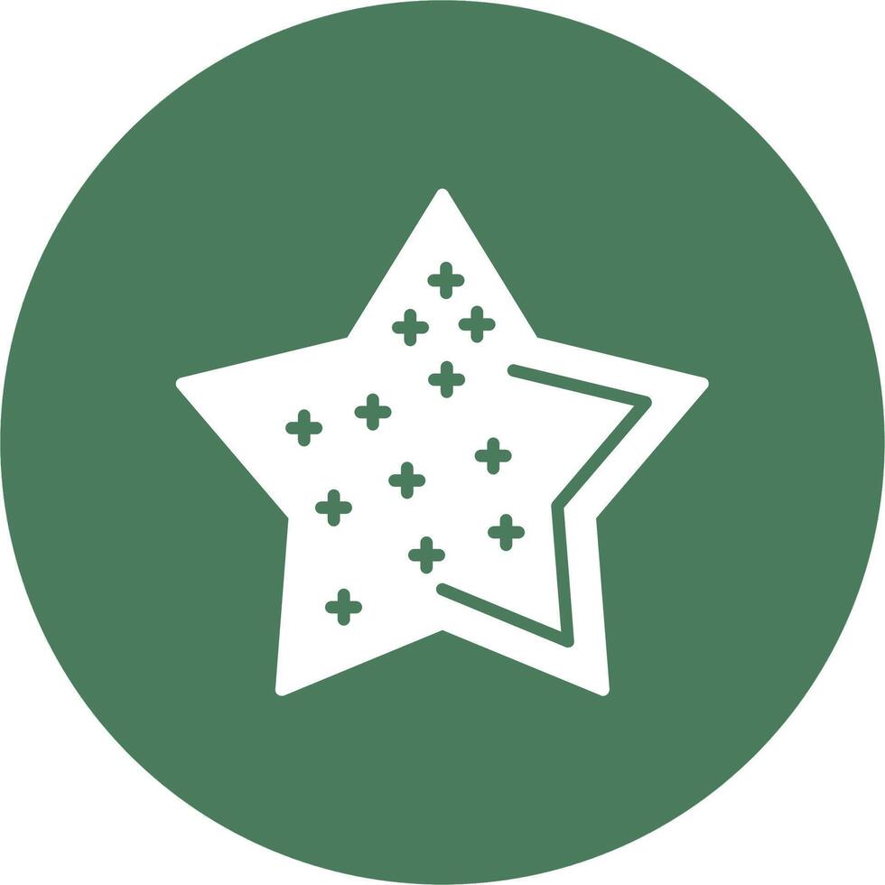 Star Shadowed Icon Style vector