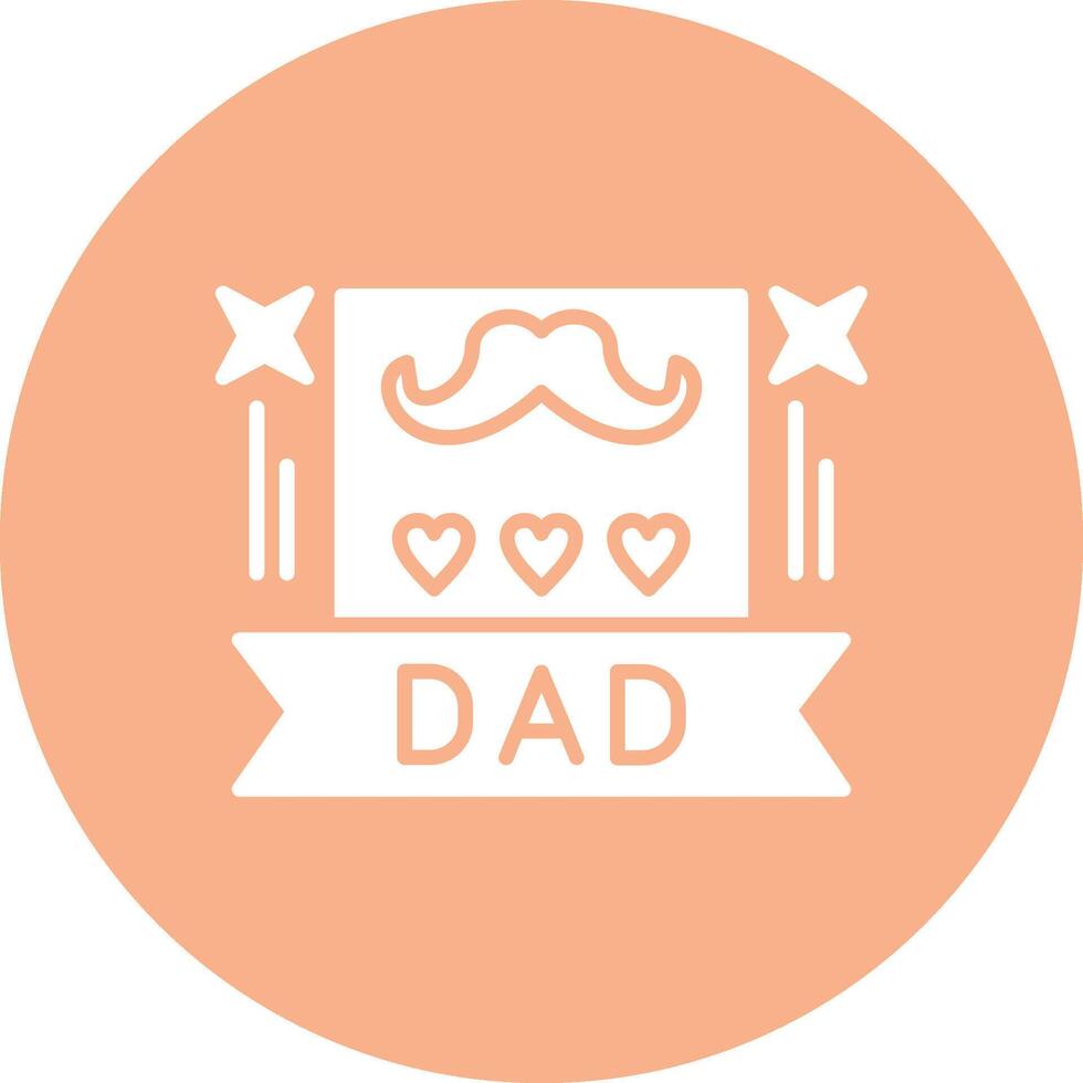 Best Dad Digital UI Element vector