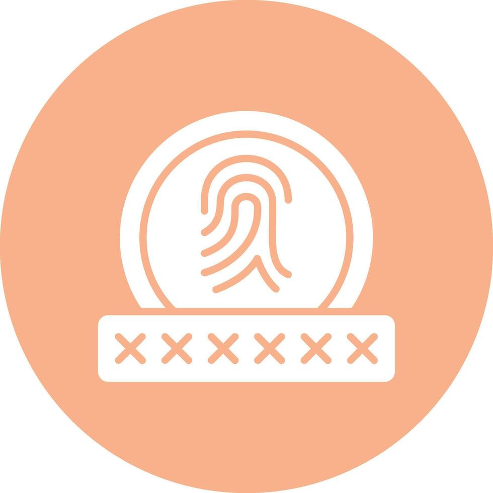 Biometric Recognition Crisp Flat Art vector