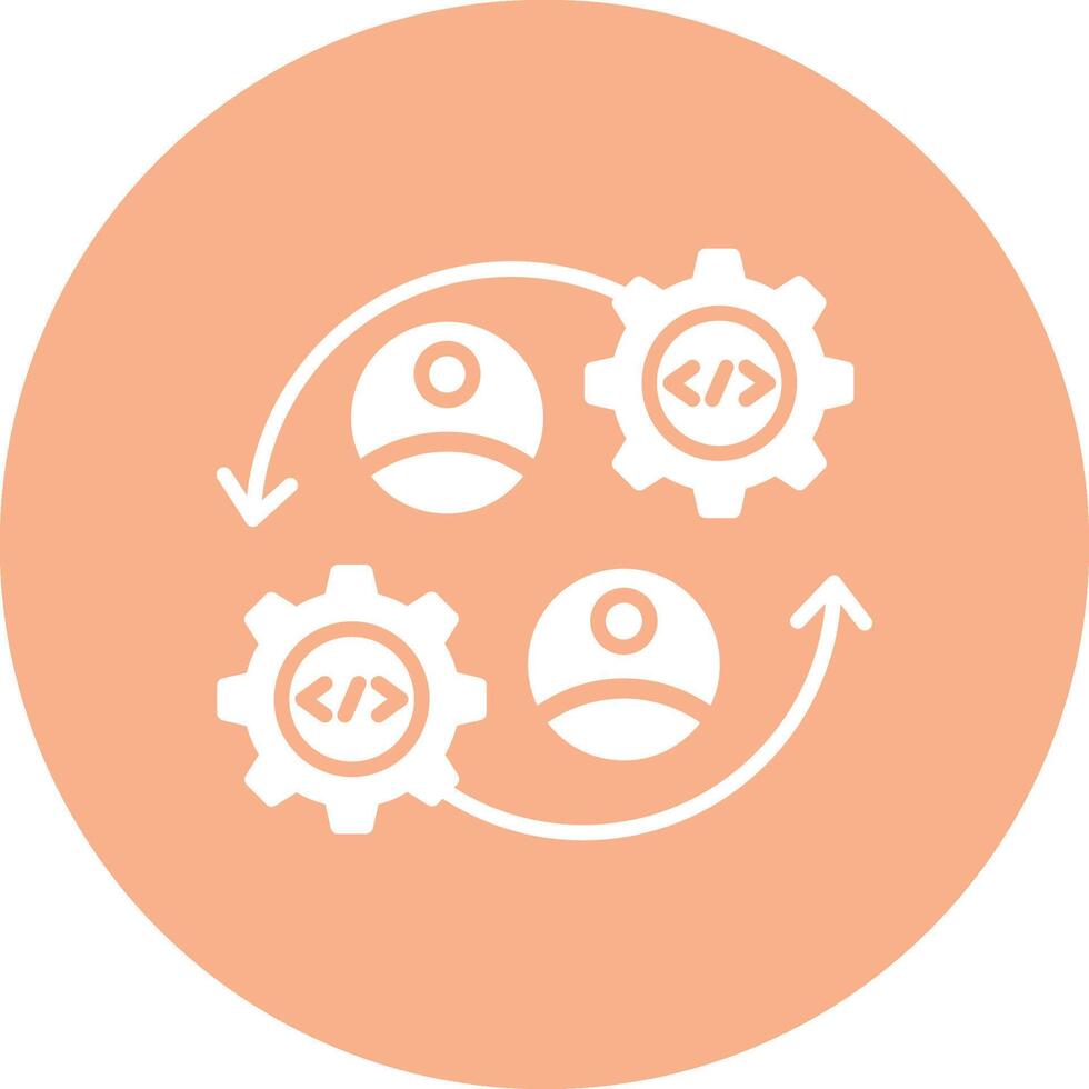 Collaboration High Contrast Graphic vector