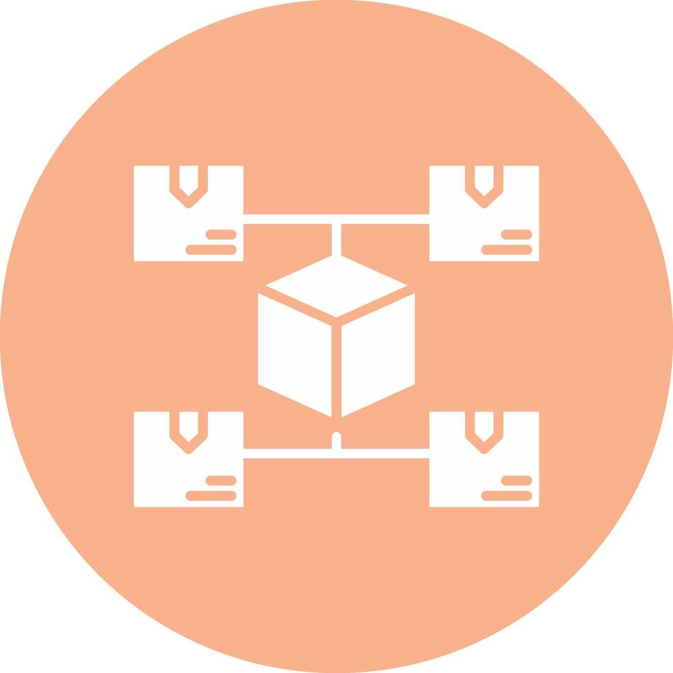 Distribution Stylized Tech Element vector