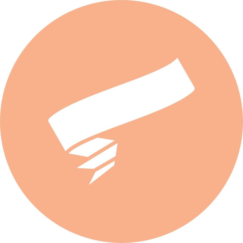 Folded Ribbon Crisp Flat Art vector