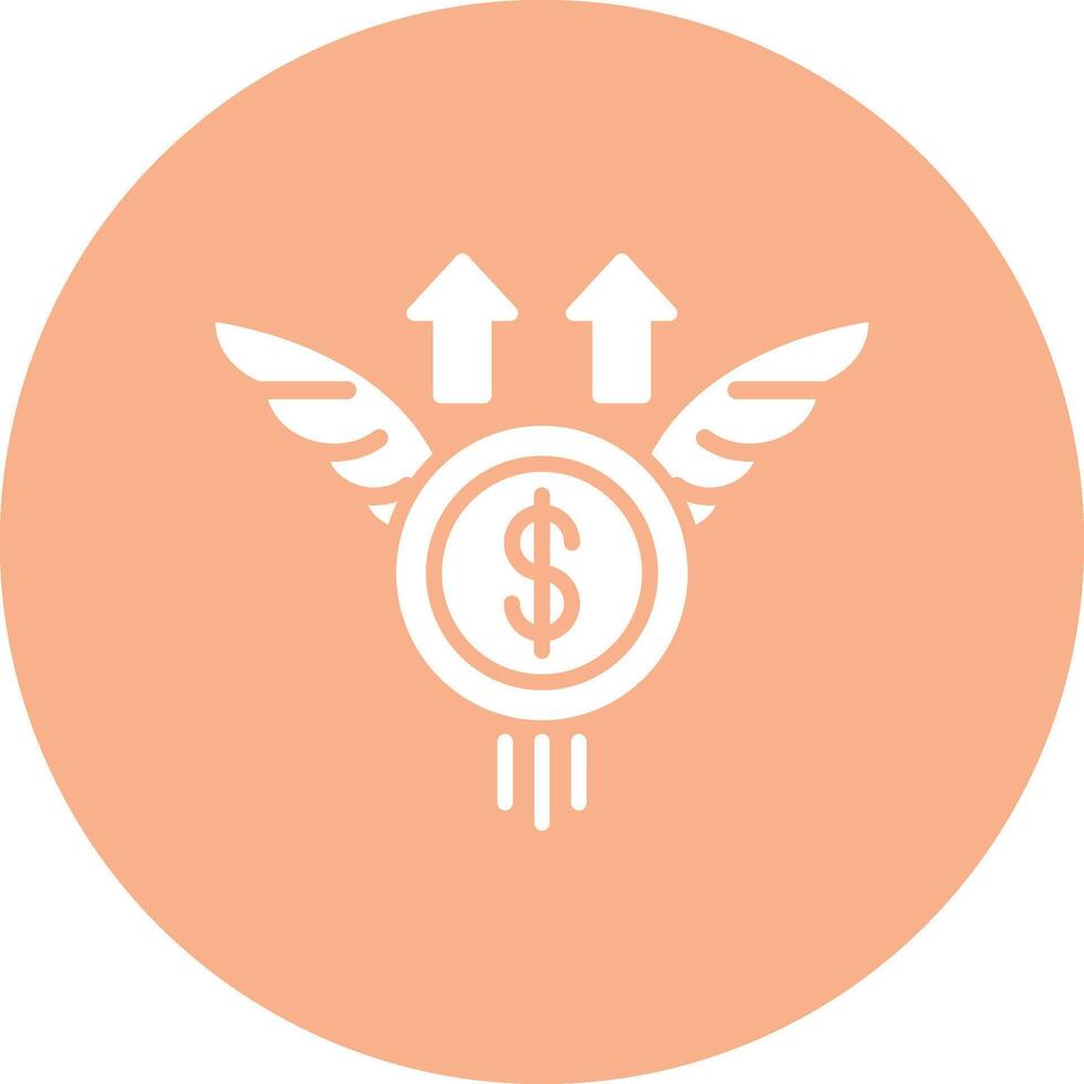 Flying Money Pop Color Style vector
