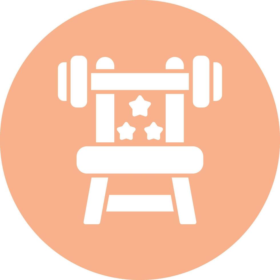 Gym Machine Rounded Line Illustration vector