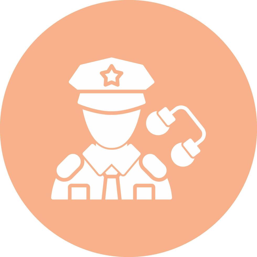 Policeman Interactive Icon Badge vector