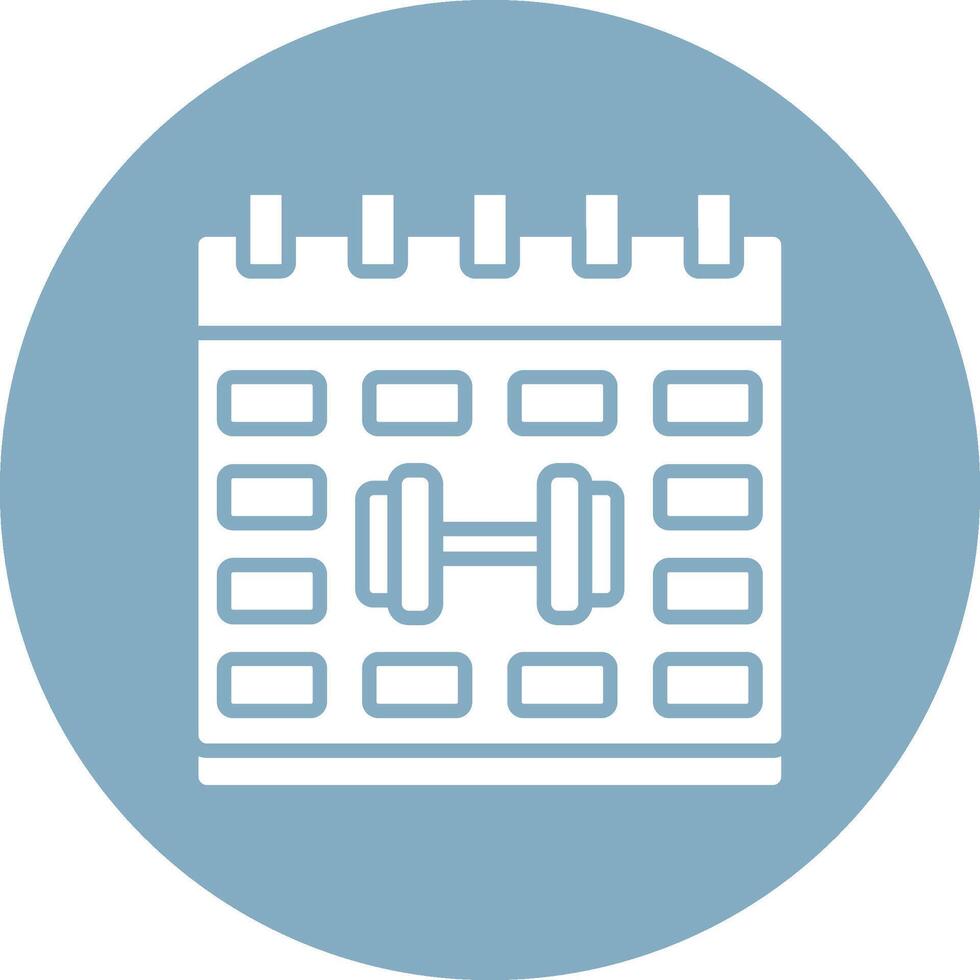 Calender Sleek Graphic Mark vector