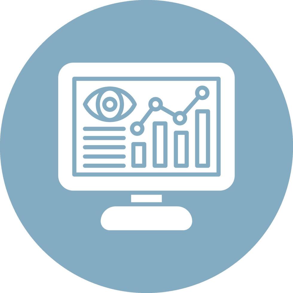 Data Visualization Gradient Style Icon vector
