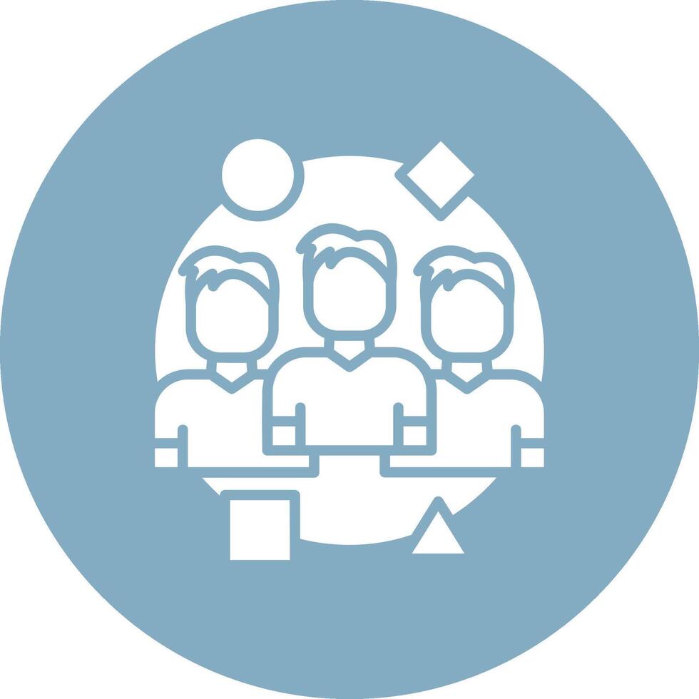 Diversity Mono Icon Symbol vector