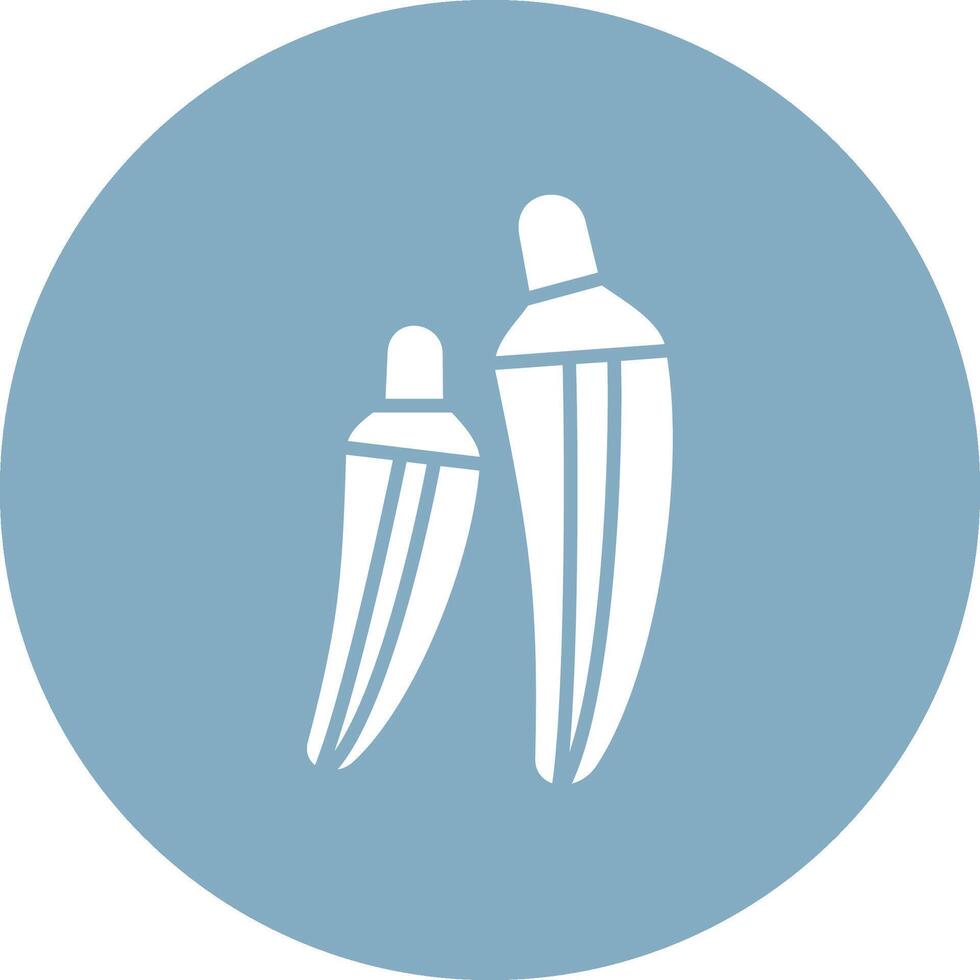 Okra Soft Color Illustration vector