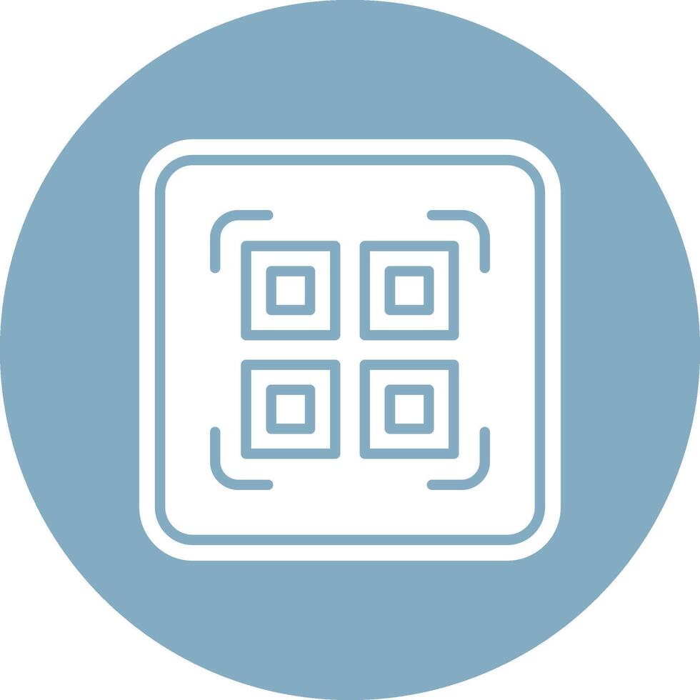 Qr Code Scan Pastel Theme Icon vector