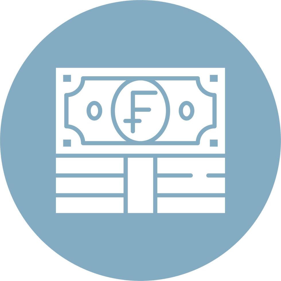 Swiss Franc Clean Web Element vector