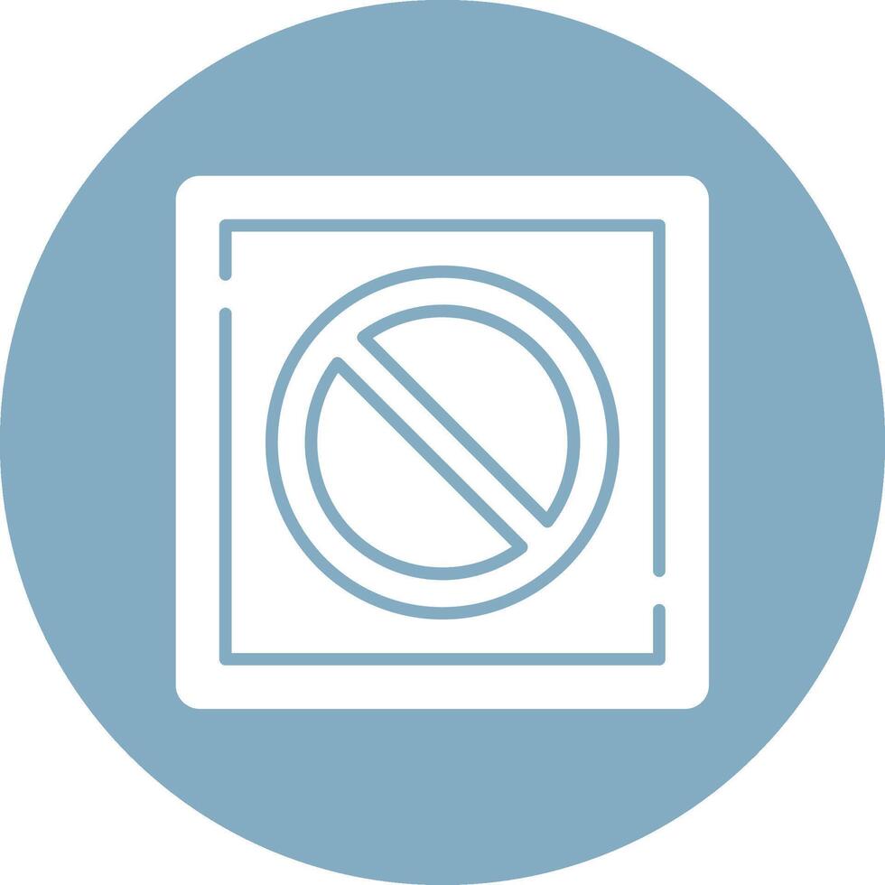 Prohibition Modular UI Graphic vector