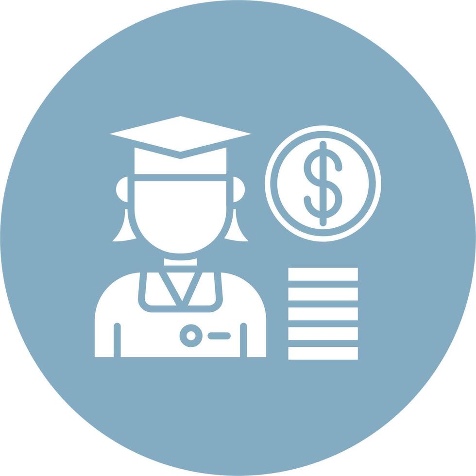 Student Loan Minimal Concept Visual vector