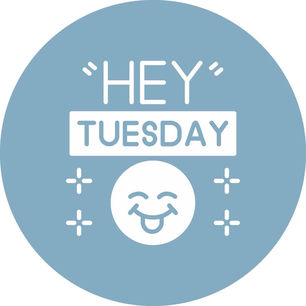 Tuesday 3D Styled Symbol vector