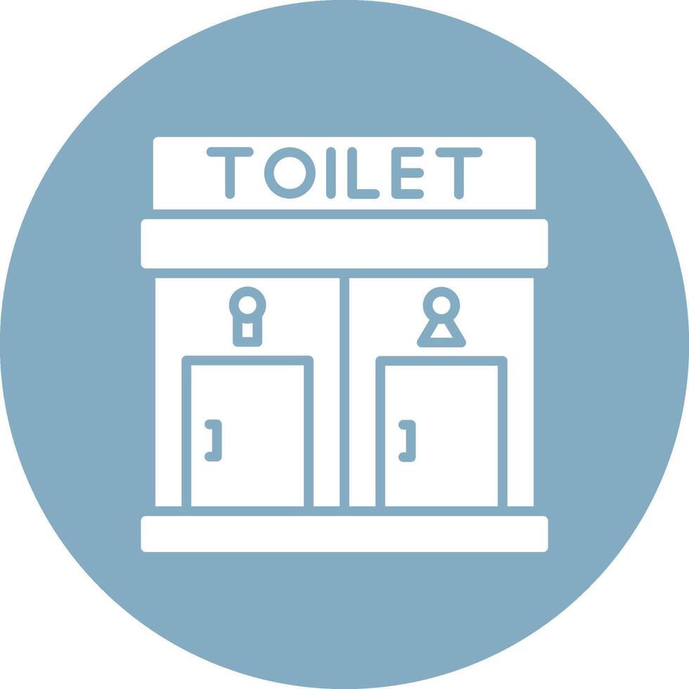 Toilet Bold Web Icon vector