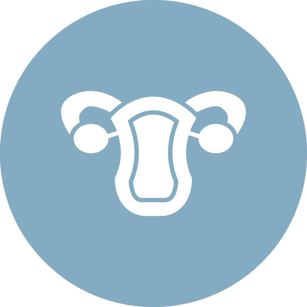 Uterus Creative Flat Illustration vector