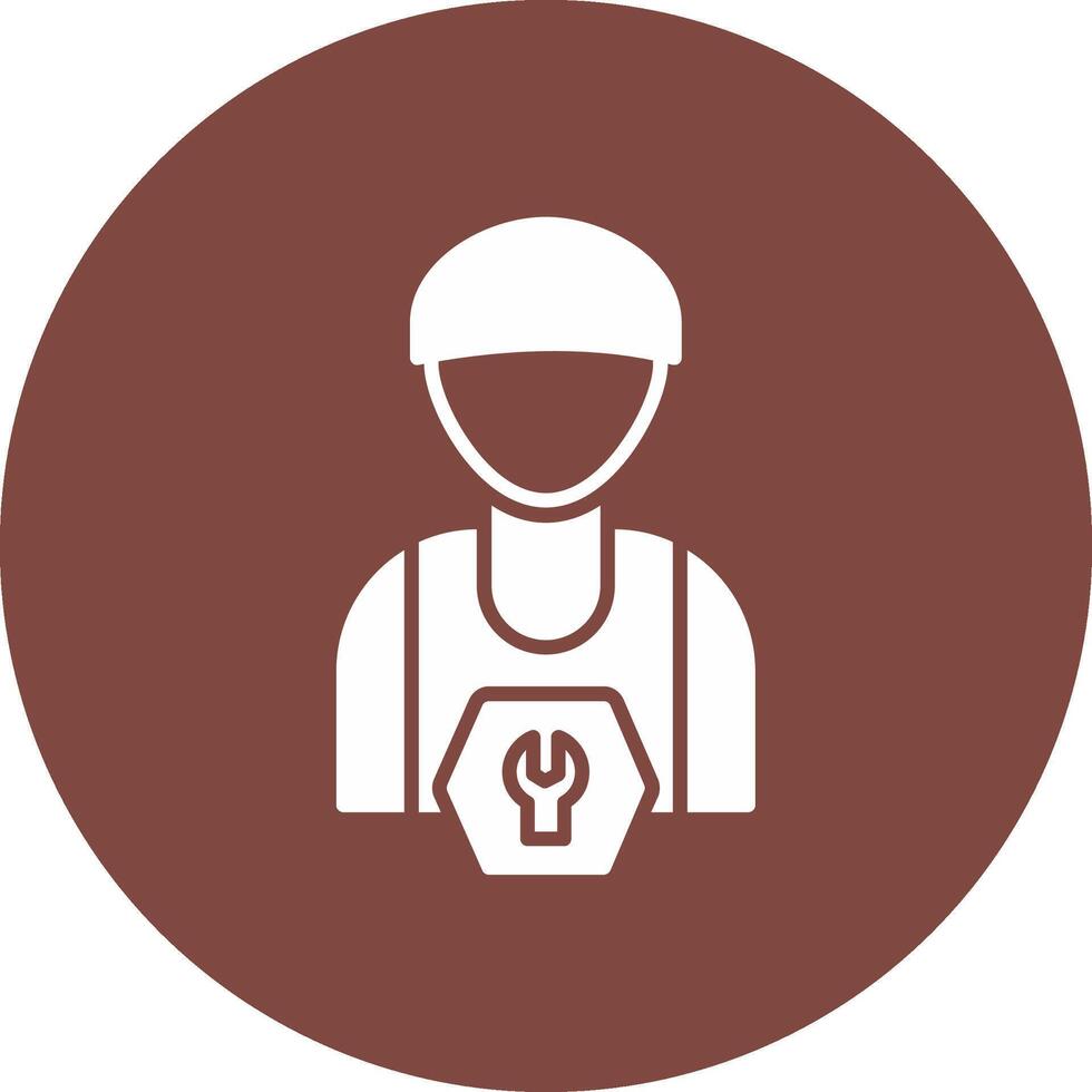 Plumber Modern Tech Icon vector