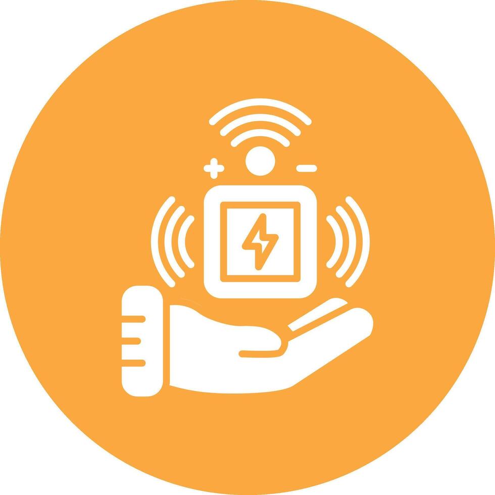 Energy Control Mono Icon Symbol vector