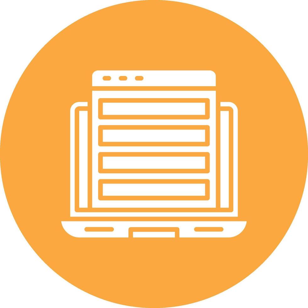 Laptop Geometric Shape Symbol vector
