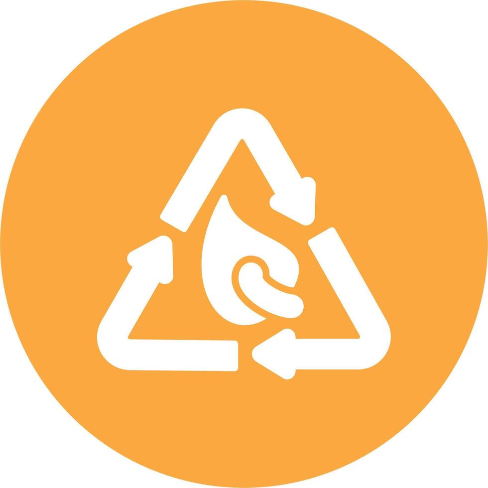 Recycled Interactive Icon Badge vector