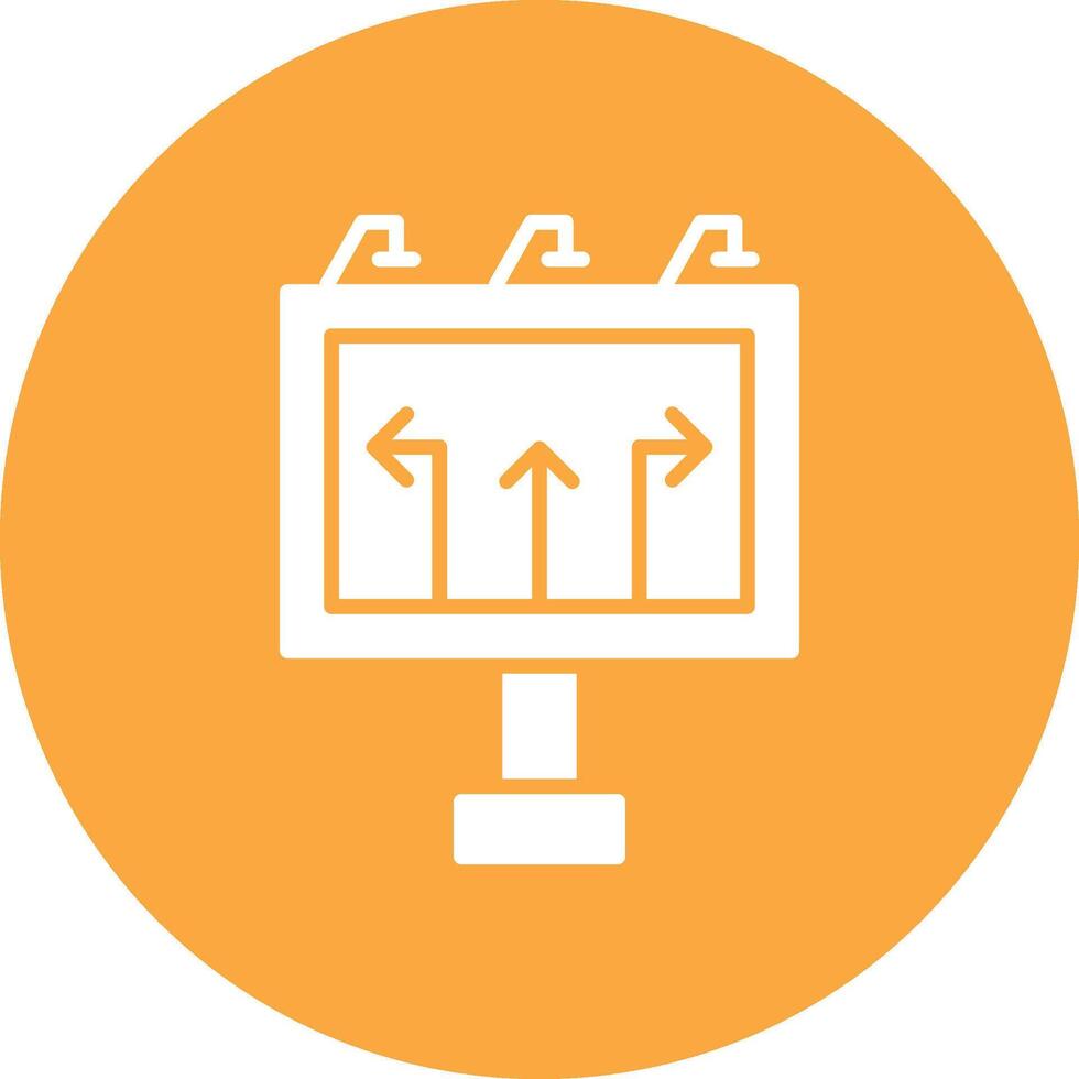 Road Sign Conceptual Line Work vector