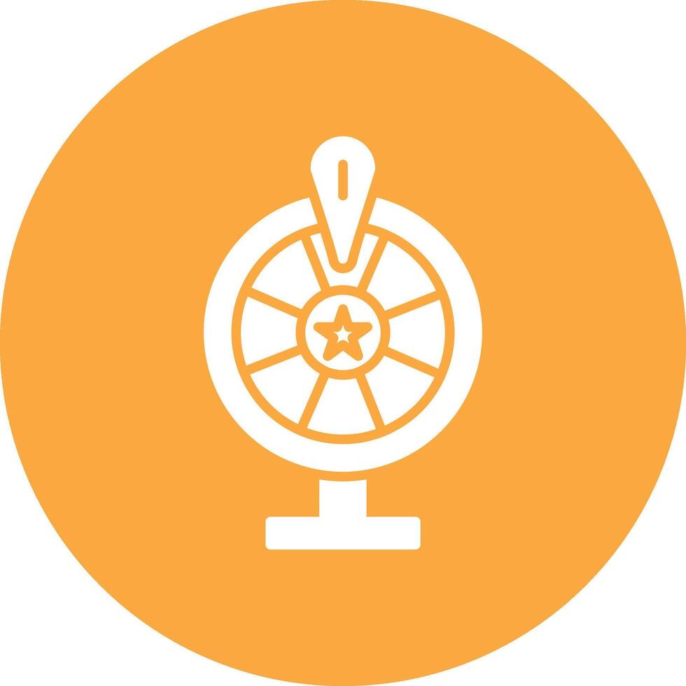 Wheel Of Fortune Outline Graphic Design vector