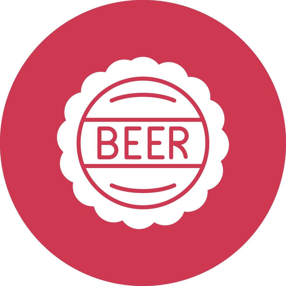 Beer Cap Colorful Concept Art vector