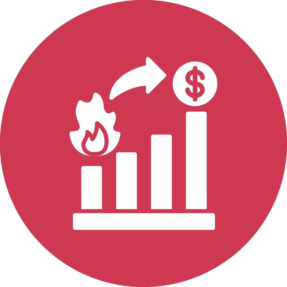 Burndown Interactive Display Symbol vector